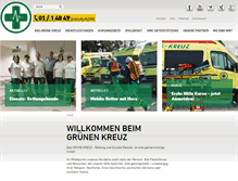Tablet Screenshot of grueneskreuz.org